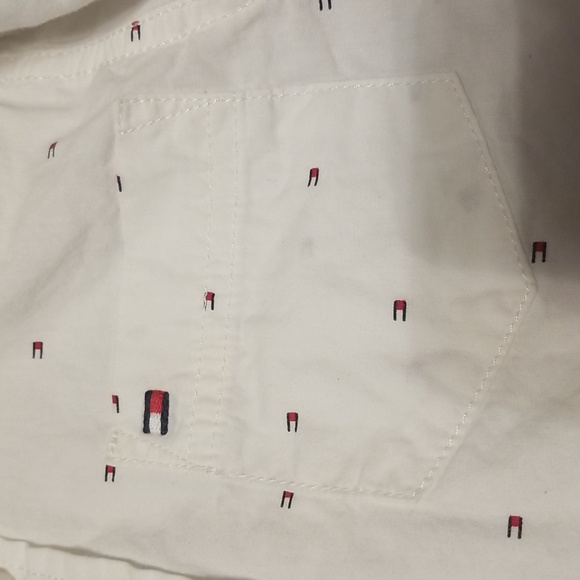 Tommy Hilfiger Boys All Over Print Button Down Shirt - Picture 3 of 5